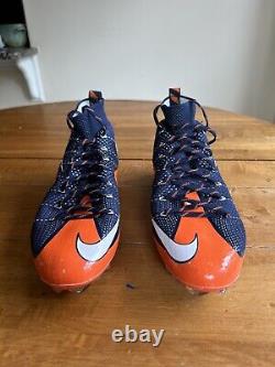 Nike Vapor Untouchable Td Football Cleats Size 14 Navy Blue Orange 707455-406