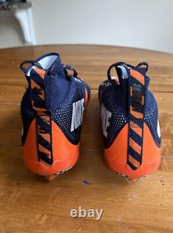 Nike Vapor Untouchable Td Football Cleats Size 14 Navy Blue Orange 707455-406