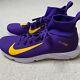 Rare Team Issued Nike Vapor Untouchable Lsu Tigers Turf Shoes Men's Size 11