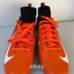 Chaussures à crampons Nike Vapor Untouchable Pro 3 Orange Noir AO3021-081 Taille 11.5 pour Hommes