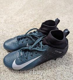 Chaussures à crampons Nike Vapor Untouchable Pro 3 taille 10,5 vertes et noires EAGLES AO3021-003