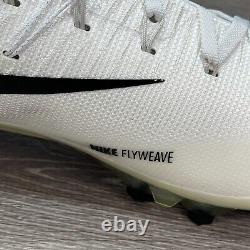 Chaussures de football Nike Vapor Untouchable 2 à crampons, taille 13,5, blanc noir, chaussures de football 924113-101.