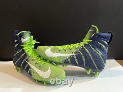 'Chaussures de football Nike Vapor Untouchable 3 Elite Flyknit Seahawks, équipe émise 13'