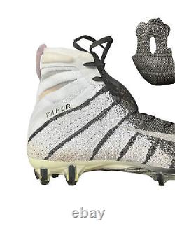 Chaussures de football Nike Vapor Untouchable 3 Elite pour hommes, pointure 9,5, noir et blanc AH7408-102.