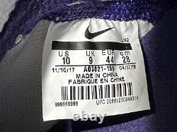 Chaussures de football Nike Vapor Untouchable Pro 3 Violet Blanc Taille 10 AO3021-155