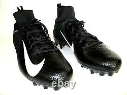 Chaussures de football Nike Vapor Untouchable Pro 3 WD P à crampons noirs AQ8786-010, taille 13,5 large