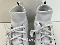 Chaussures de football Nike Vapor Untouchable Pro 3 à crampons blancs pour hommes, taille 12 WIDE AQ8786-101.