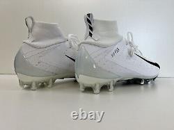 Chaussures de football Nike Vapor Untouchable Pro 3 à crampons blancs pour hommes, taille 12 WIDE AQ8786-101.