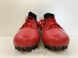 Chaussures de football Nike Vapor Untouchable Pro 3 à crampons noirs/rouges pour hommes 12.5 AO3021-060