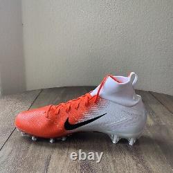 Chaussures de football Nike Vapor Untouchable Pro 3 blanches et oranges pour hommes, taille 11, AO3021-118, neuves
