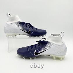 Chaussures de football Nike Vapor Untouchable Pro 3 blanches et violettes AO3021-155 taille 12 pour hommes