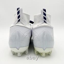 Chaussures de football Nike Vapor Untouchable Pro 3 blanches et violettes AO3021-155 taille 12 pour hommes