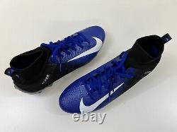 Chaussures de football Nike Vapor Untouchable Pro 3 noires/bleues pour hommes pointure 10,5 AO3021-009