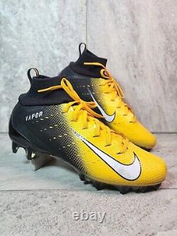 Chaussures de football Nike Vapor Untouchable Pro 3 pour hommes, taille 10,5 Jaune AO3021-008