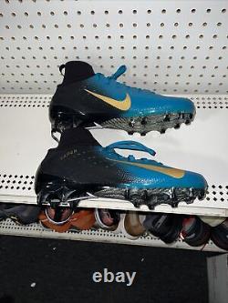 Chaussures de football Nike Vapor Untouchable Pro 3 pour hommes taille 12,5 Jaguars Teal Gold