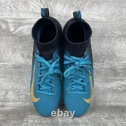 Chaussures de football Nike Vapor Untouchable Pro 3 taille 9,5 noir/bleu-vert/or Ao3021-012