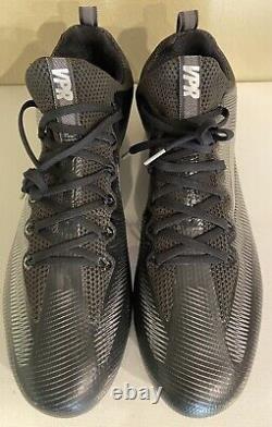 Chaussures de football Nike Vapor Untouchable Pro pour hommes, taille 14, noir/gris 833385-002