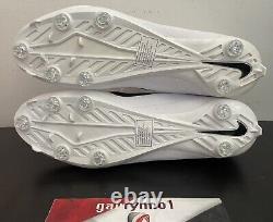 Chaussures de football à crampons Nike Vapor Untouchable Pro 3 D AO3022-100 Blanc pour hommes, pointure 10,5.