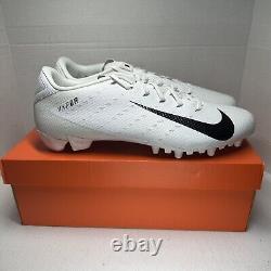 Chaussures de football à crampons Nike Vapor Untouchable Speed 3 TD blanches 917166-100 pour hommes, taille 16.