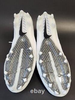 Chaussures de football blanches NIKE VAPOR Untouchable Pro 3 pour hommes, taille 13