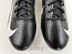 Chaussures de football noires Nike Vapor Untouchable Speed 3 pour hommes, pointure 10, AO3035-010.