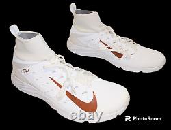 Chaussures de football rares UT LONGHORNS Nike Turf Cleats Team Issue Vapor Untouchable 2 pour hommes, taille 14