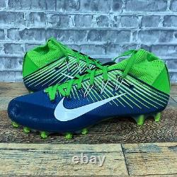 Crampons de football Nike Vapor Untouchable 2 PF Bleu Vert 835646-429 Taille 12 pour hommes