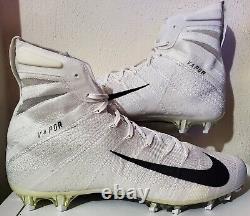 Crampons de football Nike Vapor Untouchable 3 Elite Blanc/Noir pour hommes, taille 13, NEUF