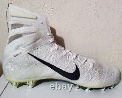 Crampons de football Nike Vapor Untouchable 3 Elite Blanc/Noir pour hommes, taille 13, NEUF