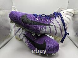 Crampons de football Nike Vapor Untouchable Elite Flyknit, taille 12.5 A03006-155, violet.