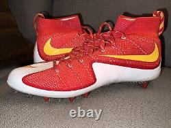 Crampons de football Nike Vapor Untouchable Flyknit Td Rouge / Blanc / Jaune Taille 14