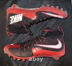 Crampons de football Nike Vapor Untouchable Flyknit Td noirs / rouges, taille 9