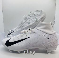 Crampons de football Nike Vapor Untouchable Pro 3 blanc pour hommes, taille 15, NWOB AO3022-100