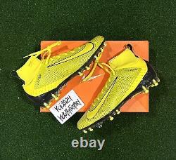 Crampons de football Nike Vapor Untouchable Pro 3 jaunes 917165-701 taille 11.5 pour hommes