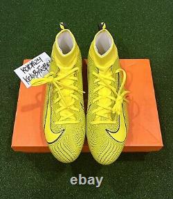 Crampons de football Nike Vapor Untouchable Pro 3 jaunes 917165-701 taille 11.5 pour hommes