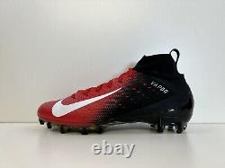 Crampons de football Nike Vapor Untouchable Pro 3 noirs/rouges pour hommes 12.5 AO3021-060