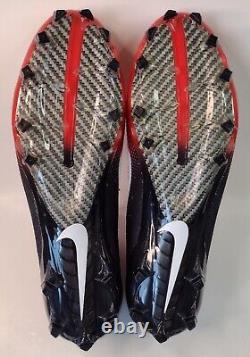 Crampons de football Nike Vapor Untouchable Pro 3 pour hommes, noir et rouge, taille 12.5 AO3021-060
