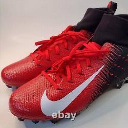 Crampons de football Nike Vapor Untouchable Pro 3 pour hommes, noir et rouge, taille 12.5 AO3021-060