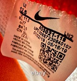 Crampons de football Nike Vapor Untouchable Pro 3 pour hommes, taille 12.5, orange AO3021-118