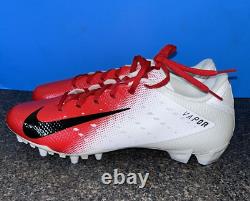 Crampons de football Nike Vapor Untouchable Speed 3 taille 12.5 blanc rouge Ao3034-108