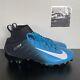 Nike Vapor Intouchable Pro 3 Crampons De Football Pour Hommes Taille 9 Bleu Noir Ao3021-007
