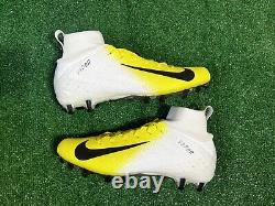 Nike Vapor Intouchable Pro 3 Pointure 12 pour hommes (917165-109) Crampons jaunes et blancs