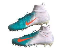 Nike Vapor Untouchable Pro 3 Chaussures à crampons de football Miami Blanc Vert Hommes 16 AO3021103