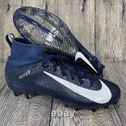 Nike Vapor Untouchable Pro 3 Crampons de football bleu marine/blanc pour hommes, taille 16, AO3021-403.