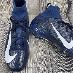 Nike Vapor Untouchable Pro 3 Crampons de football bleu marine/blanc pour hommes, taille 16, AO3021-403.