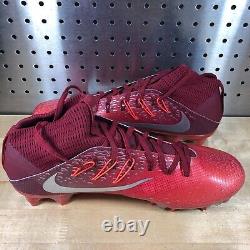 Nouvelles chaussures de football rouges pour hommes Nike Vapor Untouchable 2, modèle 824470-608, pointure 11.