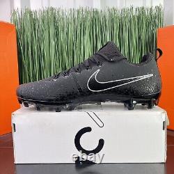 RARE Nike Vapor Untouchable Pro Triple Black Chaussures de football pour hommes taille 15