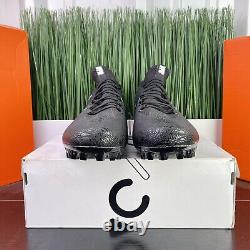 RARE Nike Vapor Untouchable Pro Triple Black Chaussures de football pour hommes taille 15